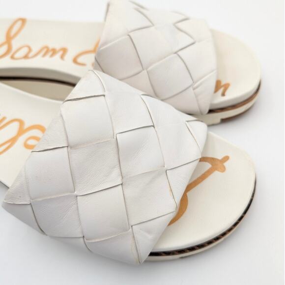 Sam Edelman Adaley Slide Sandal Women's Leather White Size US9M EU39 - Picture 11 of 11